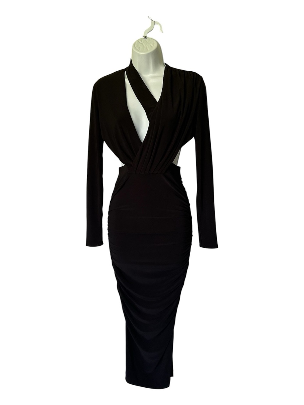House of CB Nicolina Midi Dress Open Back $178. Black Size XS - Picture 3 of 11